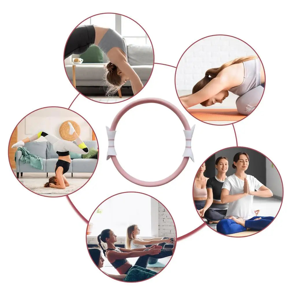 Pilates Ring 38cm - Weerstandsring met Dubbele Grip Antislip