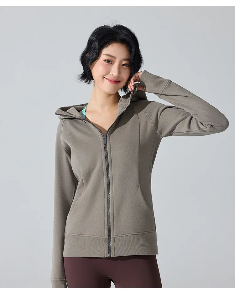 Yogaleven Fleece Hoodie – Slim Fit Winter