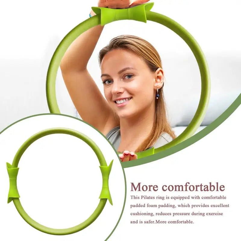 Pilates Ring 38cm - Weerstandsring met Dubbele Grip Antislip