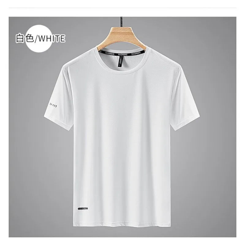 Heren Ice Silk T-shirt – Oversized & Sneldrogend