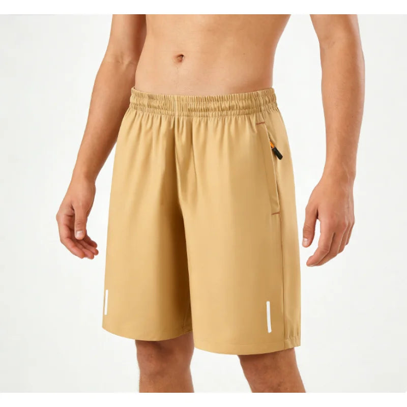 Heren Hardloopshorts – Sneldrogend met Reflecterende Streep en Elastische Taille