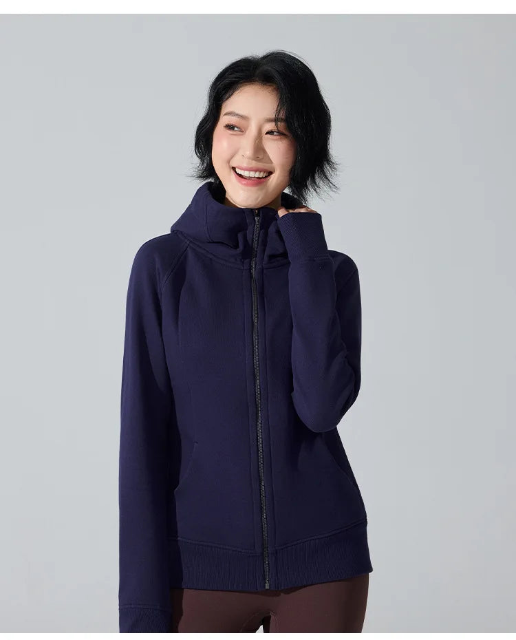 Yogaleven Fleece Hoodie – Slim Fit Winter