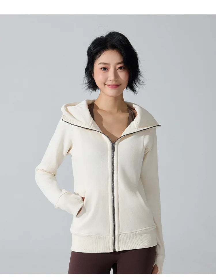 Yogaleven Fleece Hoodie – Slim Fit Winter
