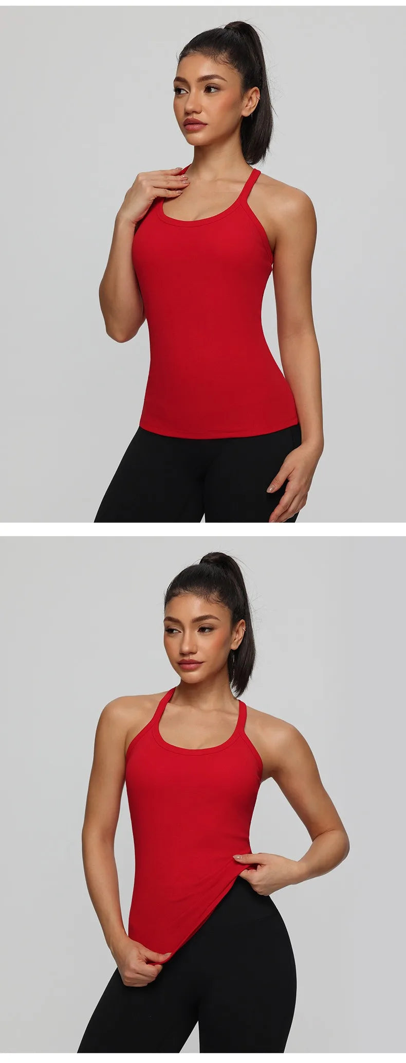 Yogaleven Sport Vest – Ingebouwde BH Mouwloos