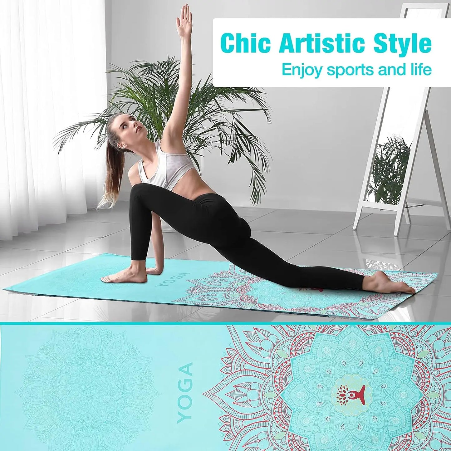 Yogaleven Yoga Handdoek – Antislip Hot Yoga
