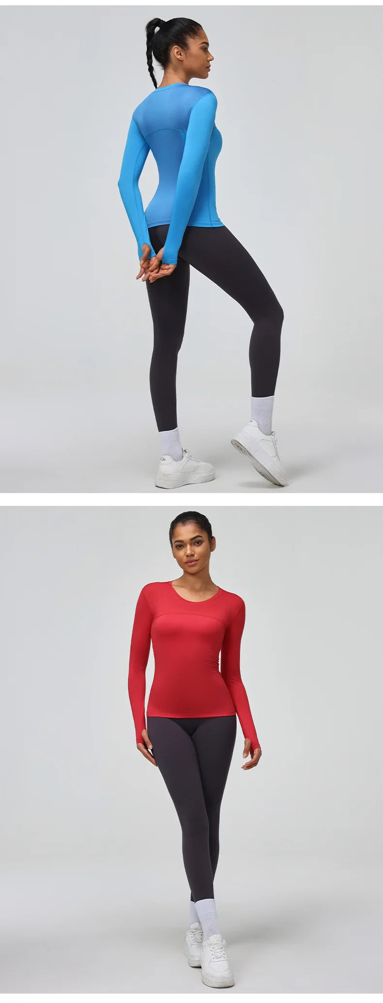 Yogaleven Mesh Shirt – Lange Mouw Sneldrogend