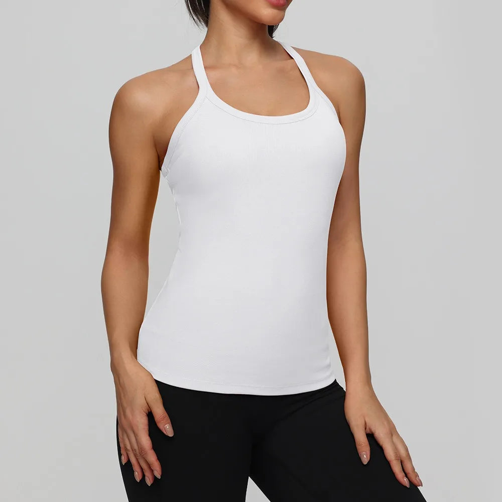 Yogaleven Sport Vest – Ingebouwde BH Mouwloos