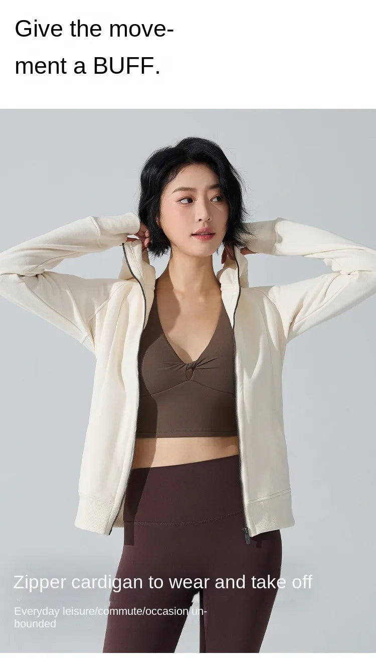 Yogaleven Fleece Hoodie – Slim Fit Winter