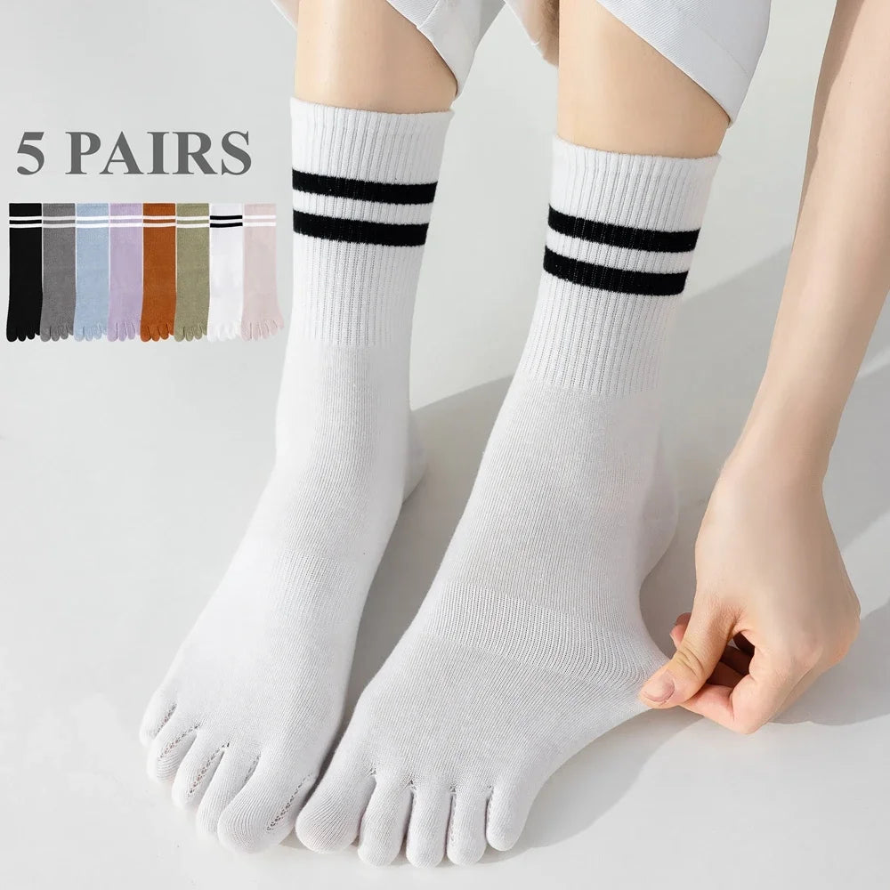 Antislip Teensokken Dames - 5 Paar Yoga & Pilates Sokken
