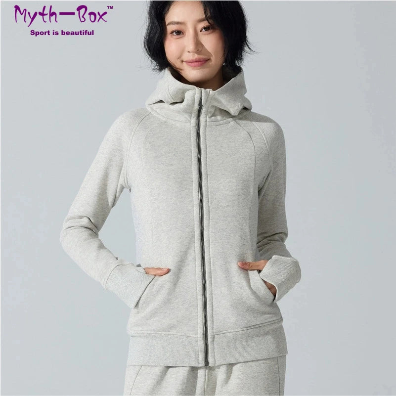 Yogaleven Fleece Hoodie – Slim Fit Winter
