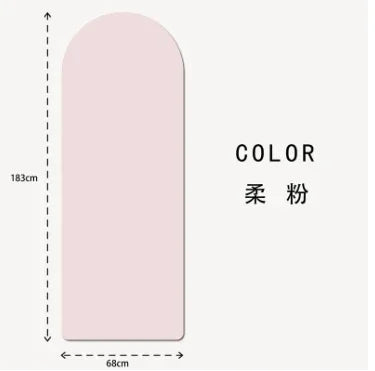 Yogamat Natuurlijk Rubber - Ovaal Gebogen 183x68cm 5mm Dik