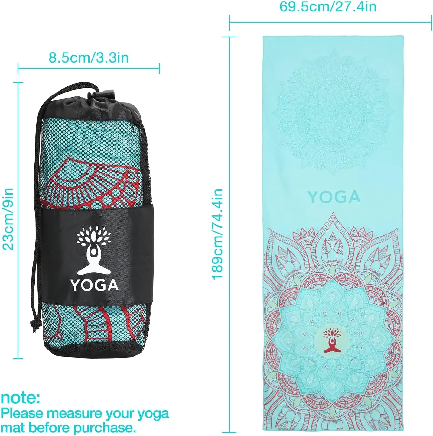 Yogaleven Yoga Handdoek – Antislip Hot Yoga