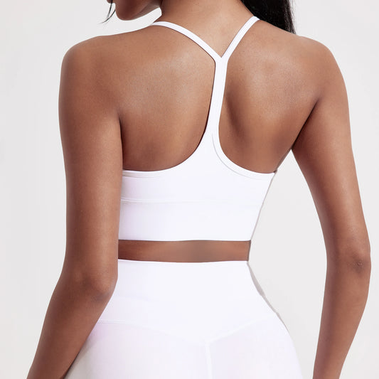 Dames Sport BH Y-Vorm - Fitness BH met Borstpad Hoge Sterkte