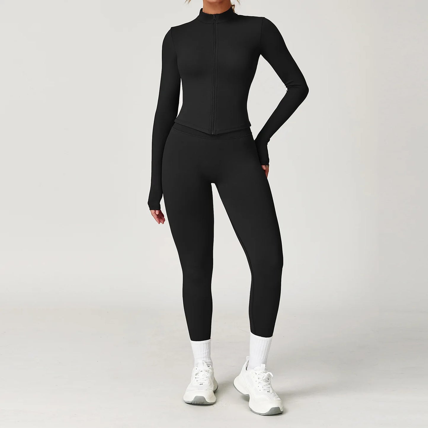Yogaleven 3-delig Set – Sportjas, BH & Gymlegging