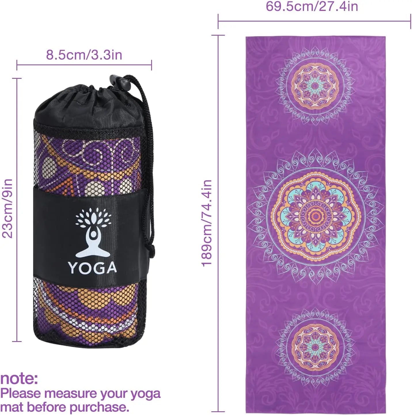Yogaleven Yoga Handdoek – Antislip Hot Yoga