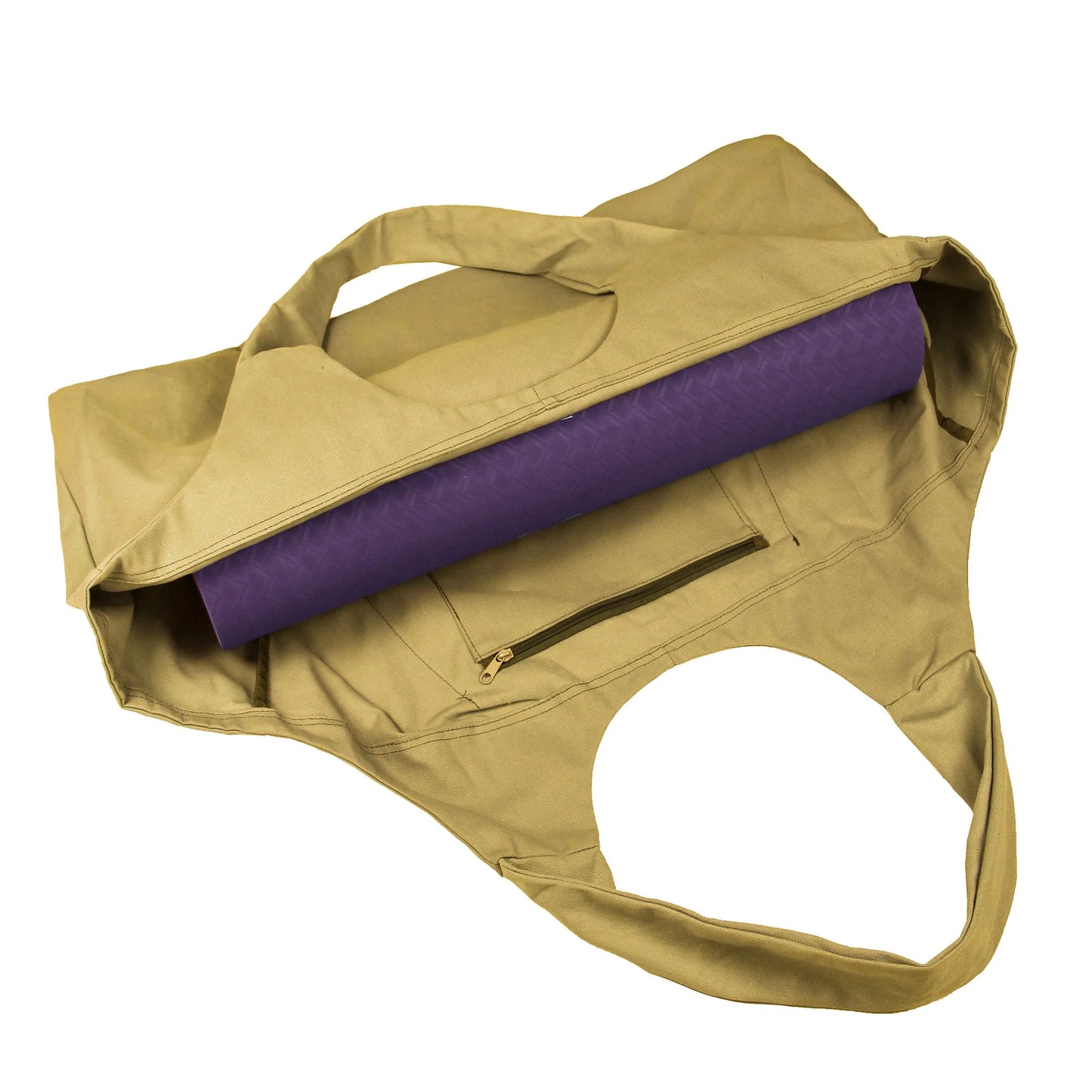Yogamat Tas Canvas - Oversized Met Zijvak