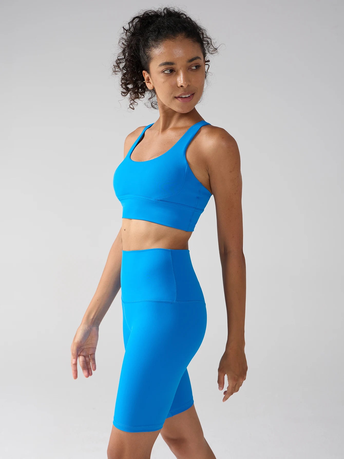 Yogaleven Shorts Set – Cross BH & High Waist Shorts