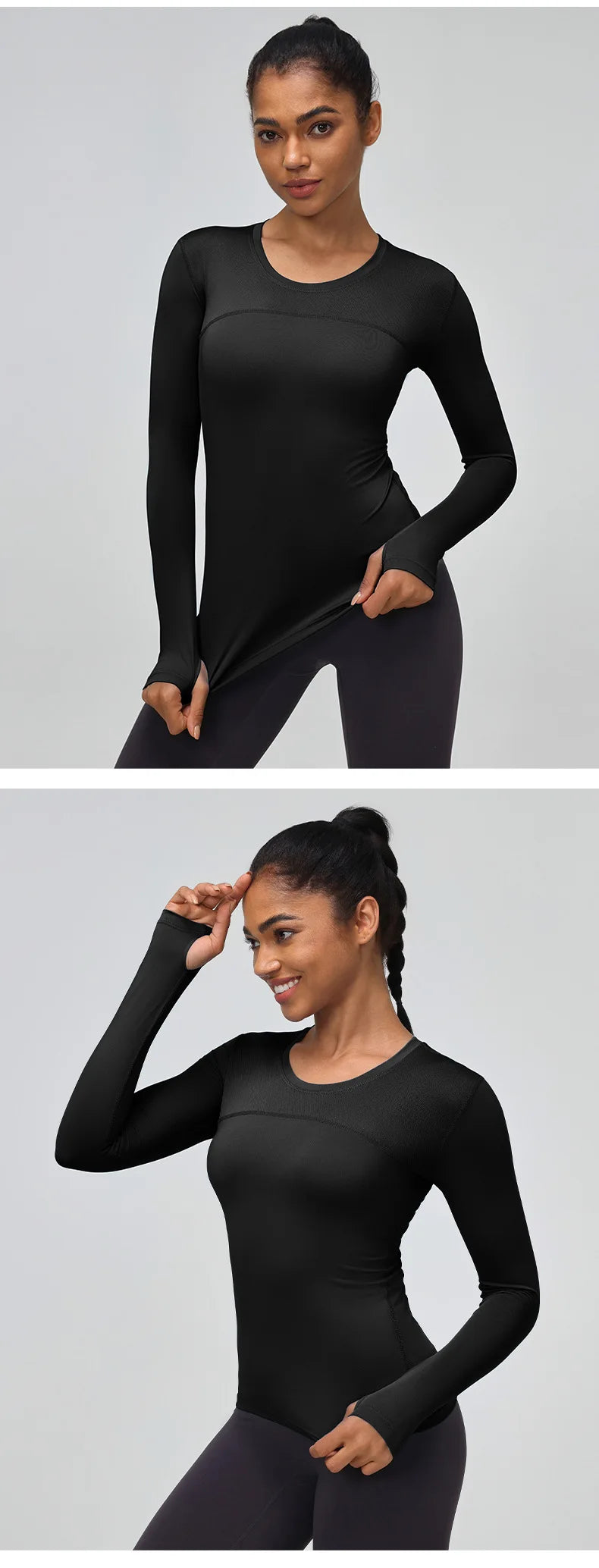 Yogaleven Mesh Shirt – Lange Mouw Sneldrogend