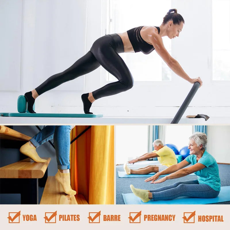 3 Paar Yoga Sokken voor Vrouwen Ademende Mesh Sokken Antislip Pilates Sokken Grip Katoen Lage Gym Fitness Sport Korte Yoga Sokken