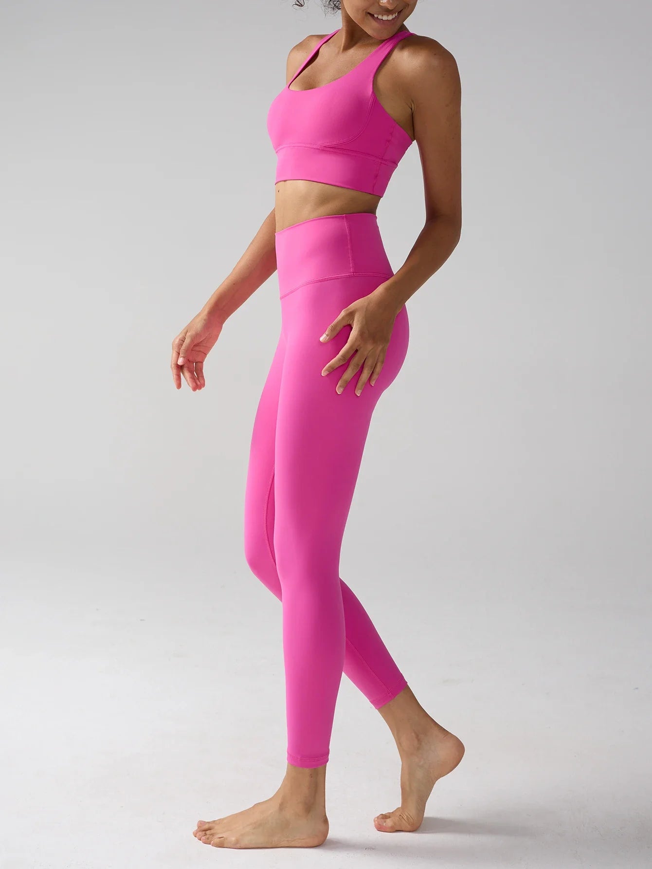 Yogaleven 2-delig Set – High Waist Legging & BH Pitaya