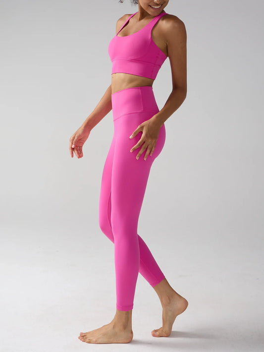 Yogaleven 2-delig Set – High Waist Legging & BH Pitaya