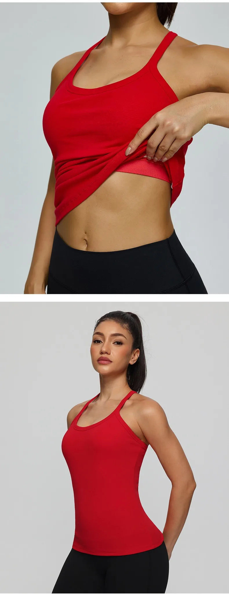 Yogaleven Sport Vest – Ingebouwde BH Mouwloos