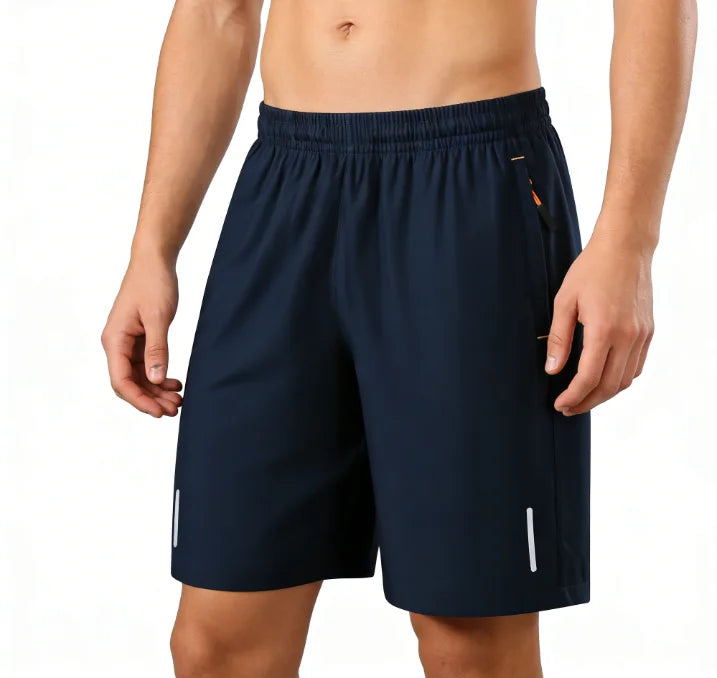 Heren Hardloopshorts – Sneldrogend met Reflecterende Streep en Elastische Taille