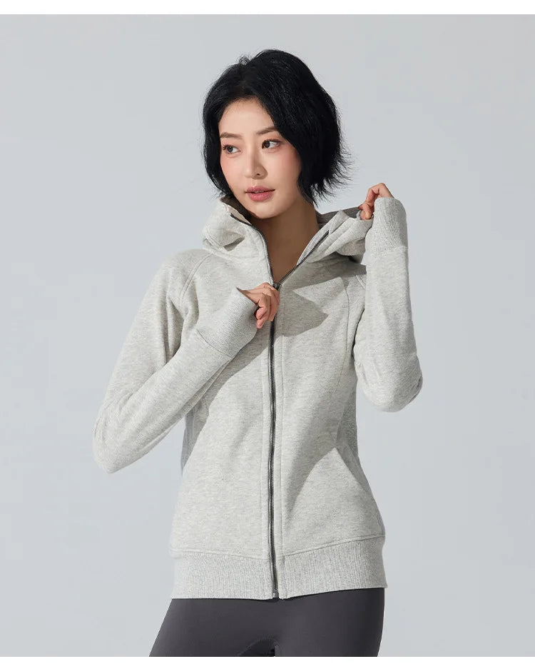 Yogaleven Fleece Hoodie – Slim Fit Winter