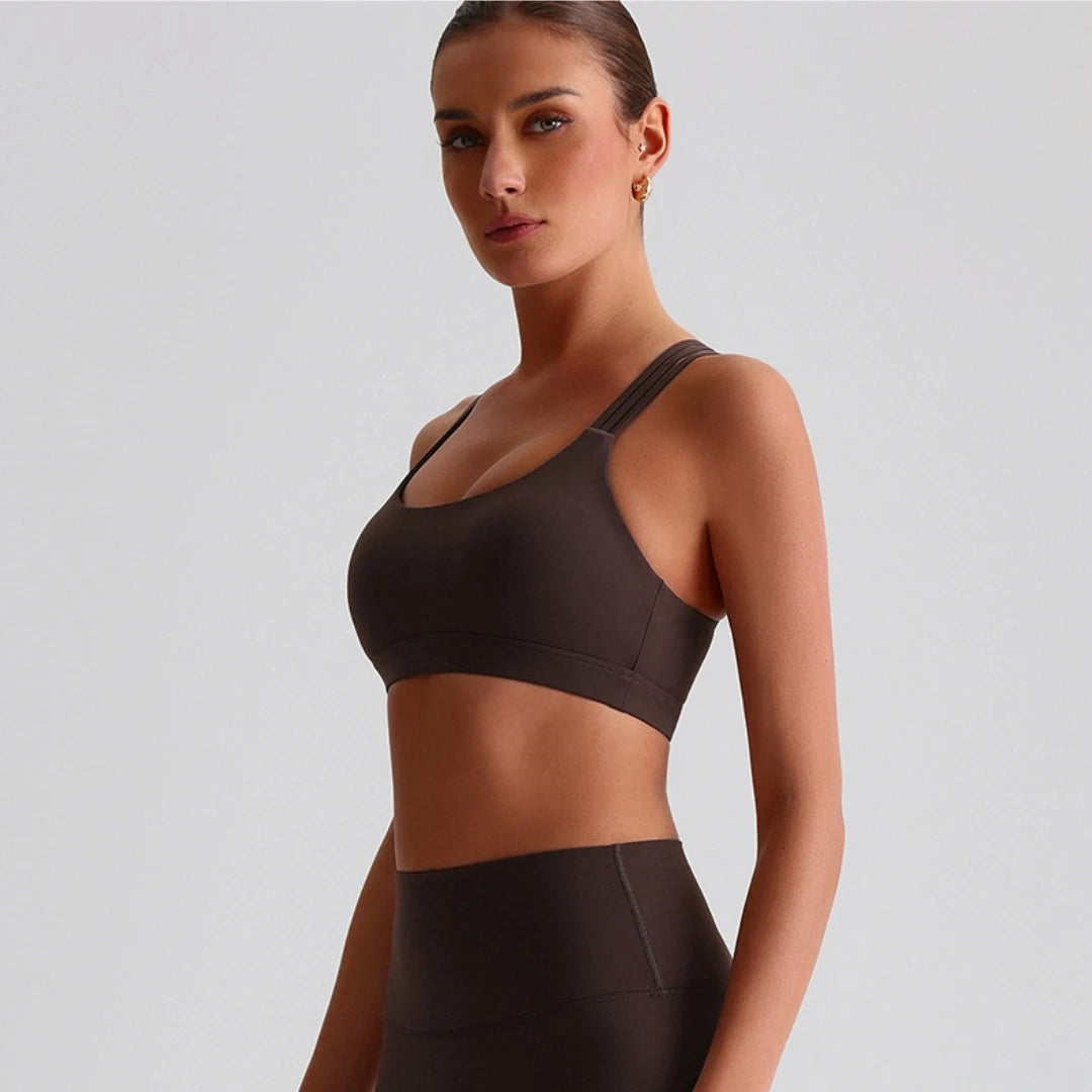 Sport BH Cross Back - Gevoerd