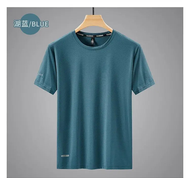 Heren Ice Silk T-shirt – Oversized & Sneldrogend
