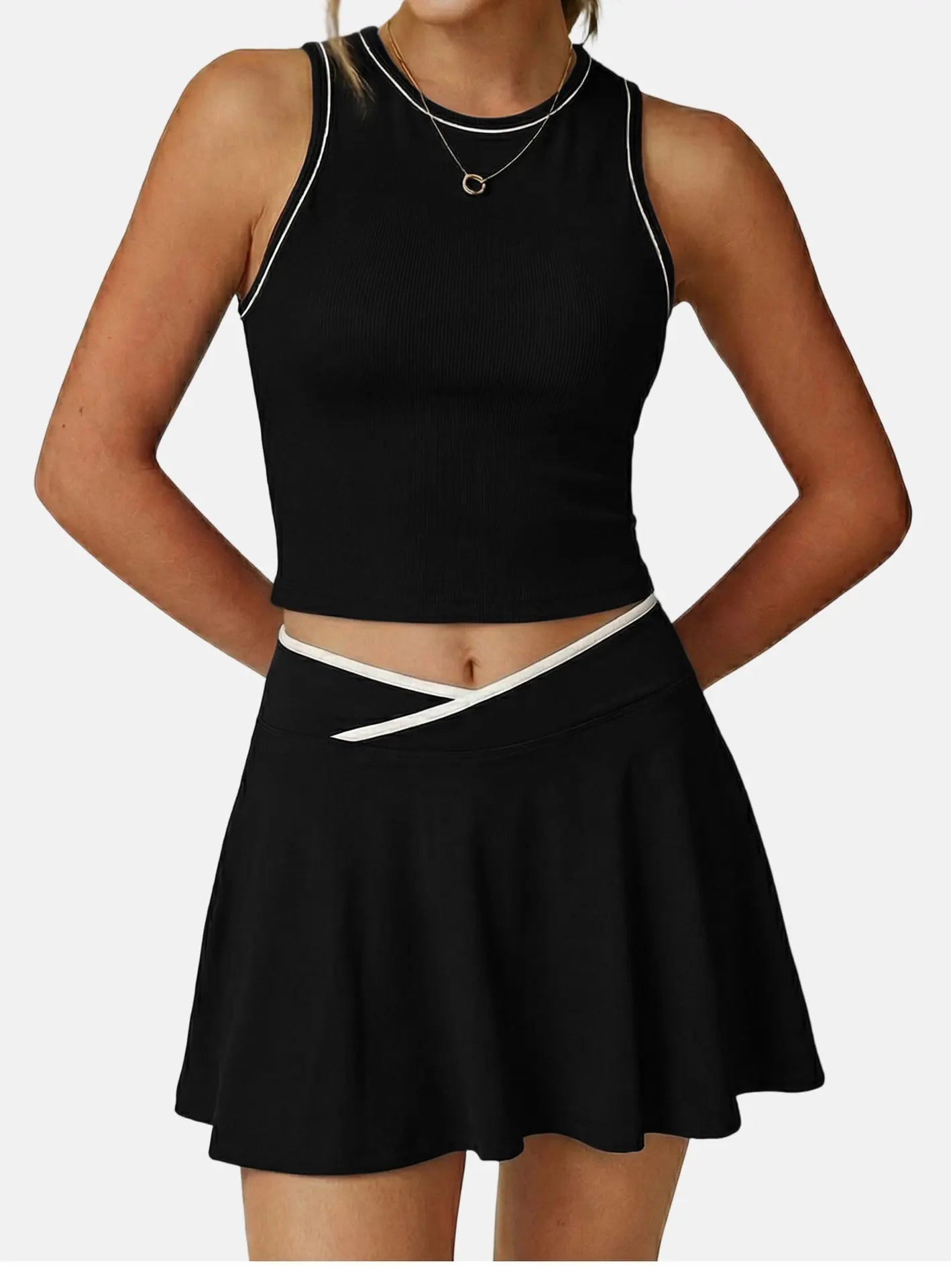 Yogaleven Crop Tank Top – Afneembare Pads
