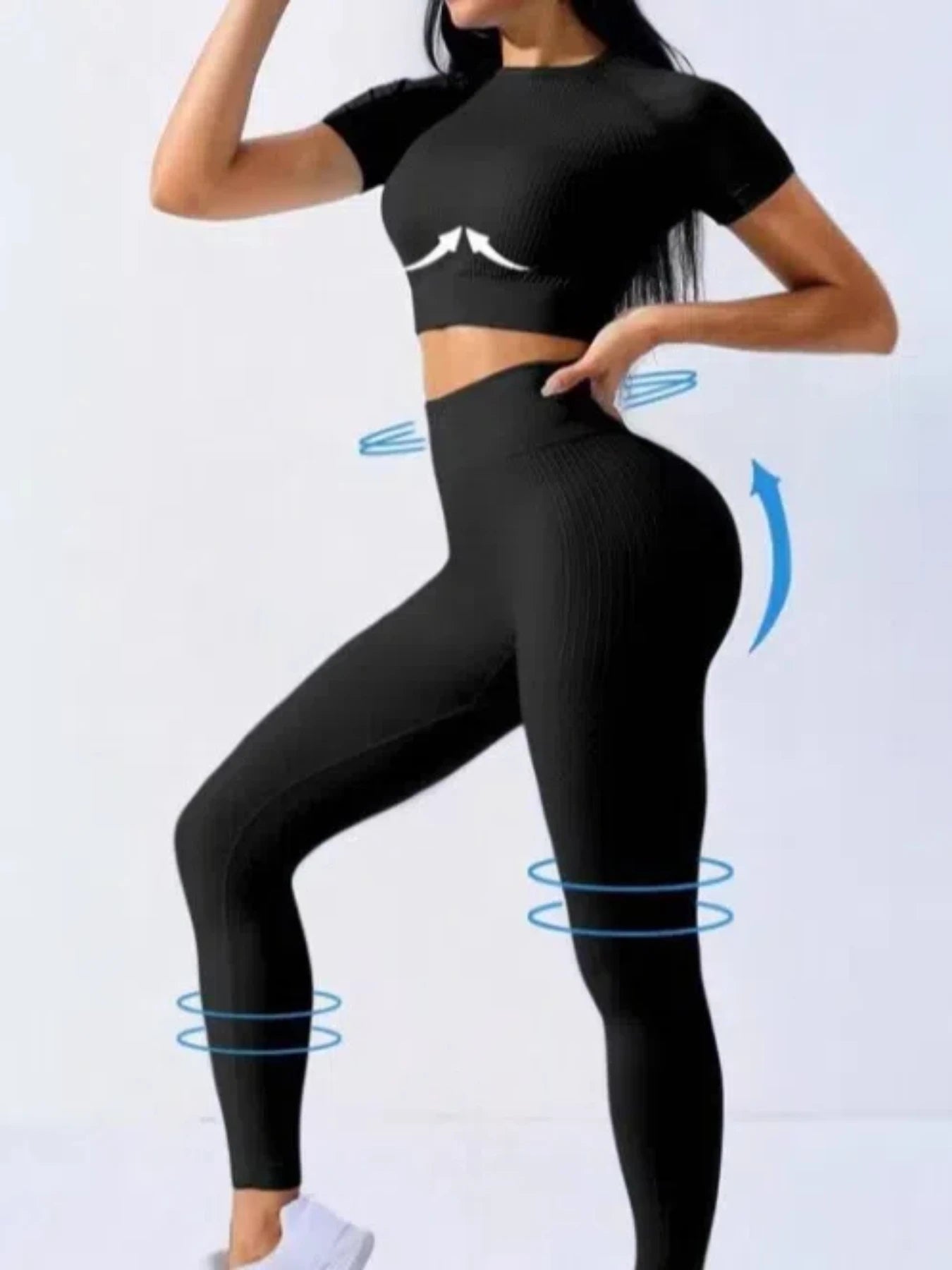 Yogaleven Naadloze Set – Legging & Crop Top