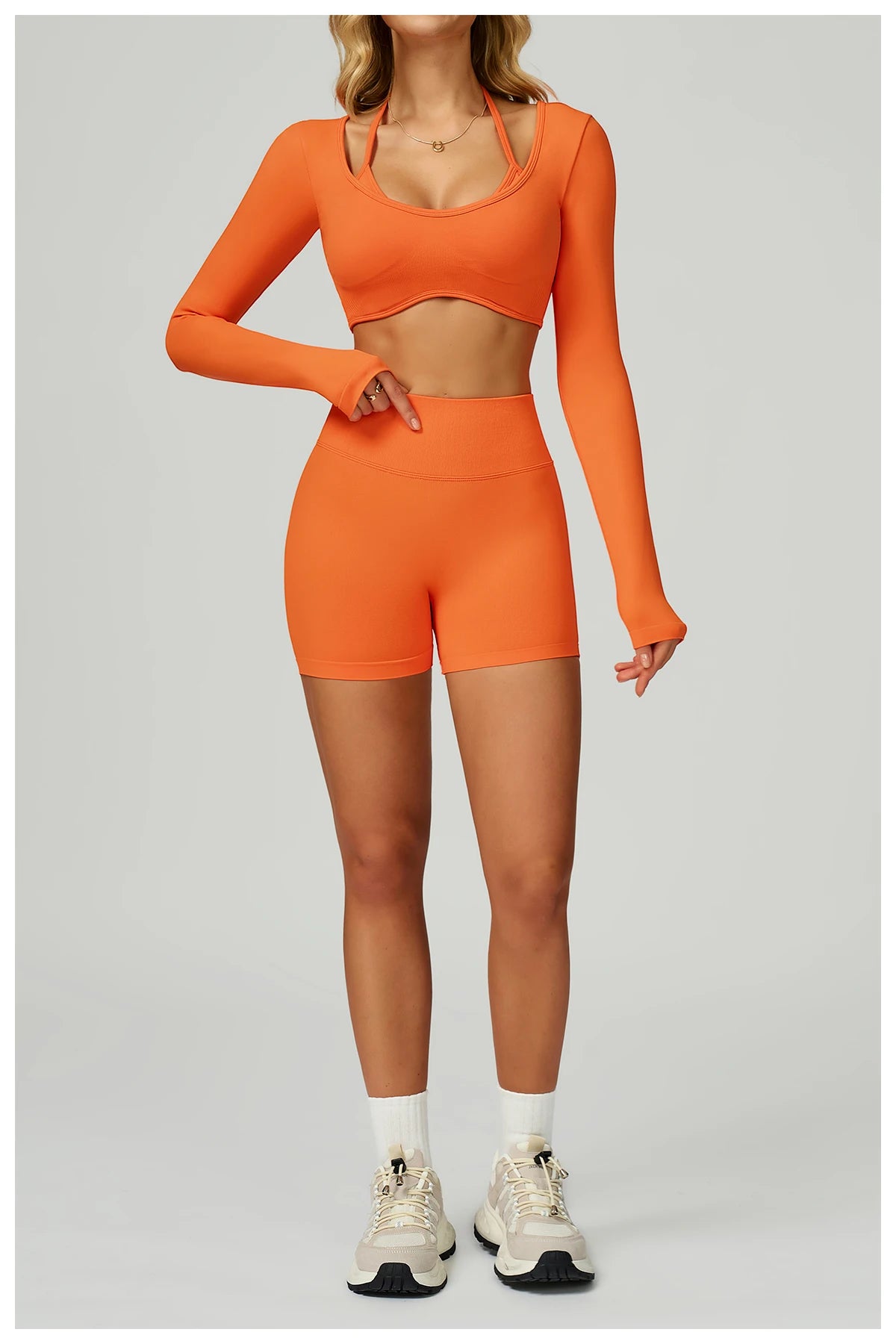 Yogaleven Flow Set – Lange Mouw Crop Top & Legging