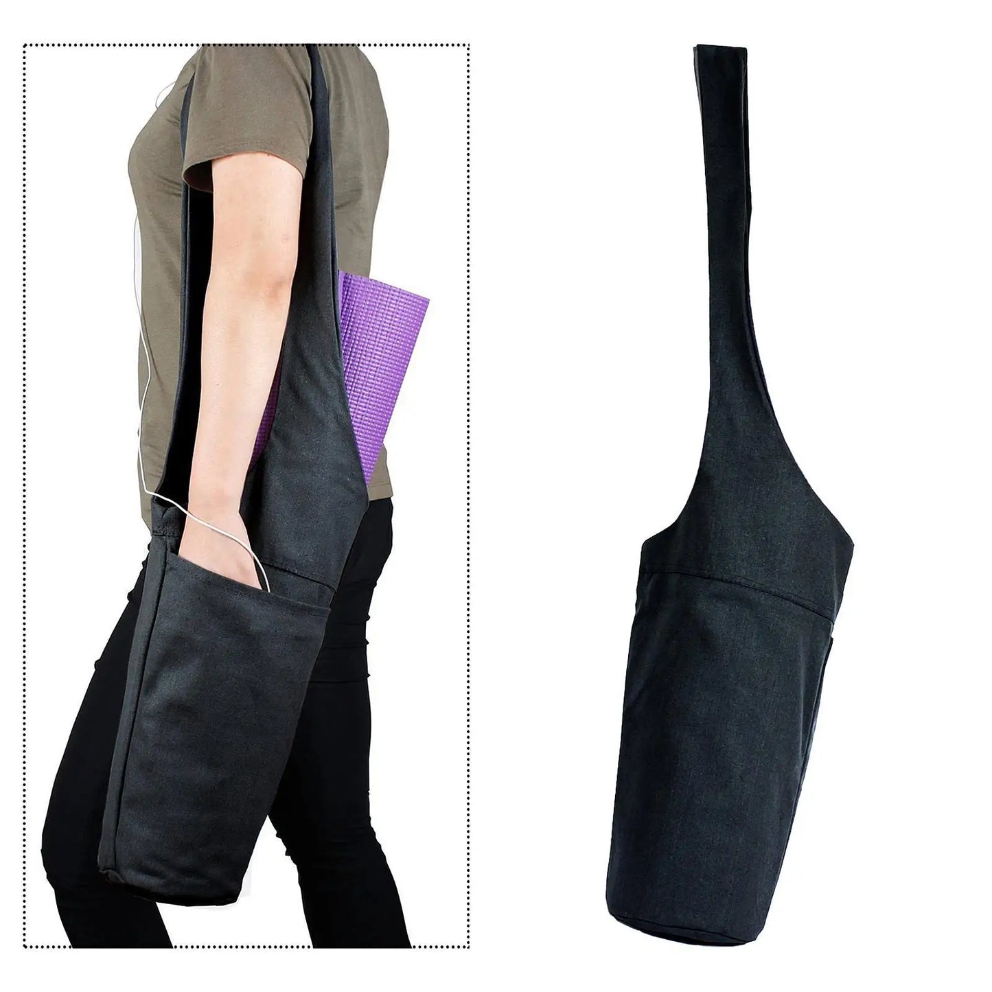 Yoga Mat Tas - Canvas Draagtas voor Yogamat & Pilates Mat