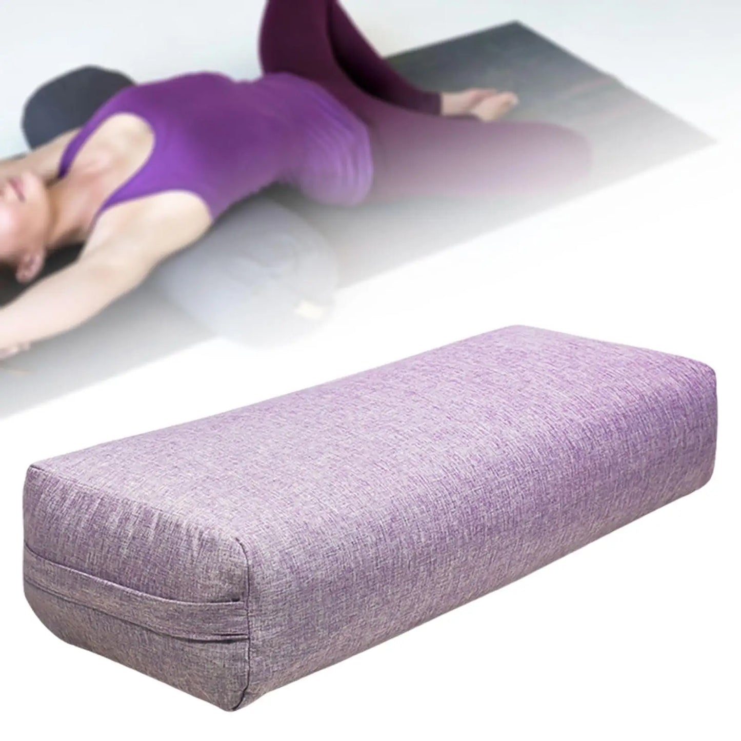 Yoga Bolster Kussen - Rechthoekig met Draaghandvat