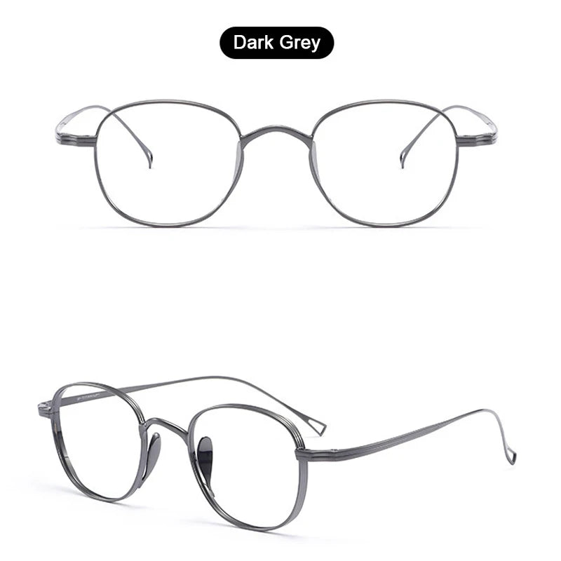 Japanse Titanium Bril – Retro Rechthoekig Montuur Unisex