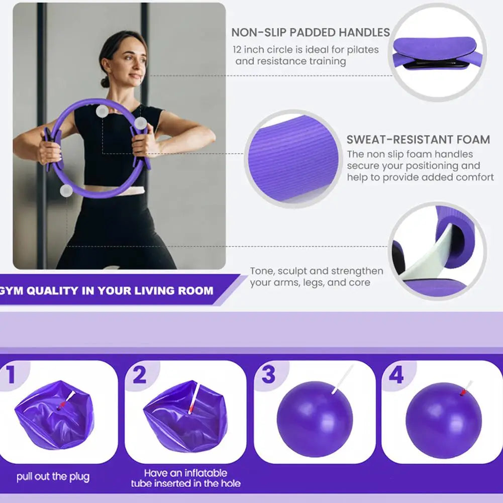 Pilates Ring Set 13-Delig - Complete Home Gym Set voor Krachttraining