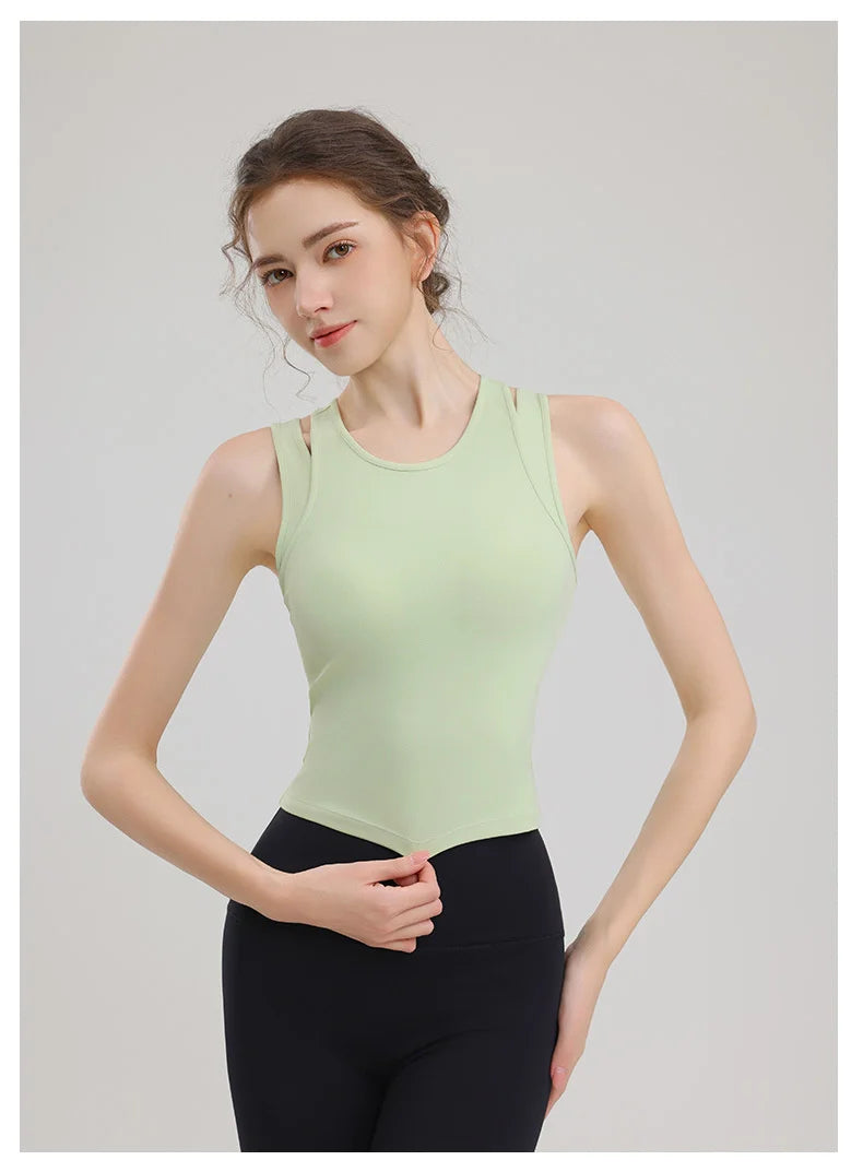 Yoga Tanktop - Gevoerd