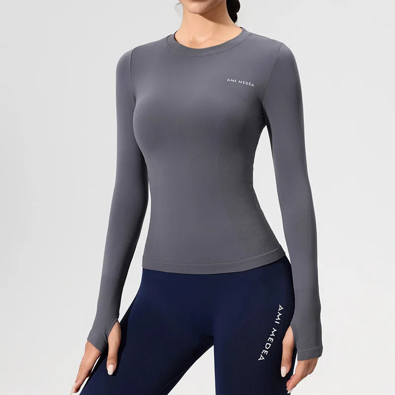 Yogaleven Compressie Top – Lange Mouw Crew Neck