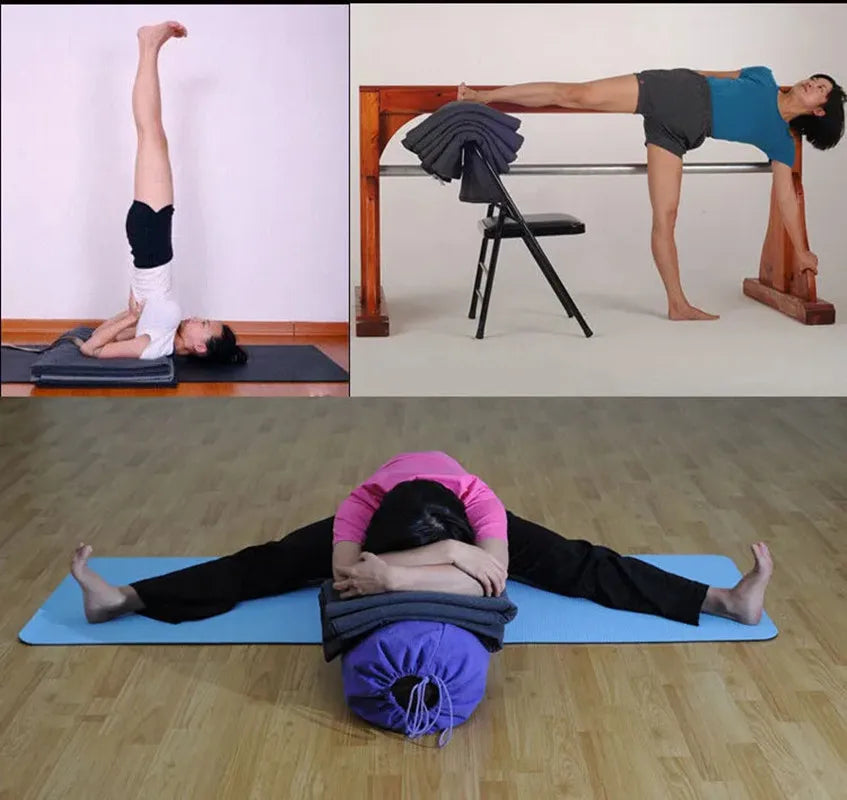 200x150cm Yoga Handdoek Extra Breed & Dik Wollen Deken Yoga Meditatie Deken Opvouwbare Yoga Mat voor Yoga Pilates Fitness Rust Deken