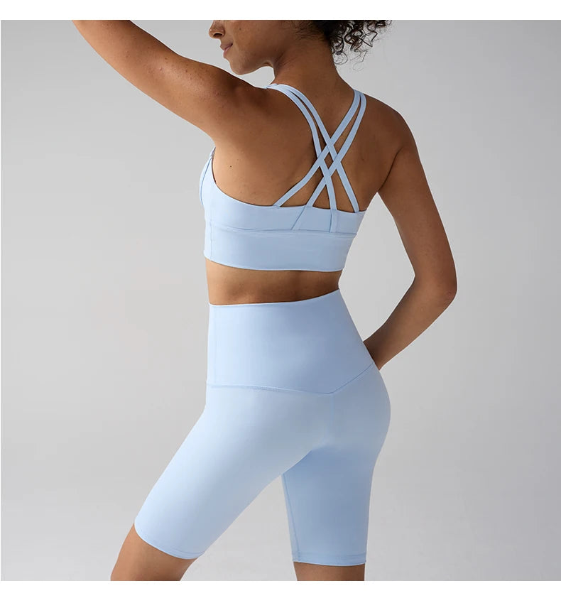 Yogaleven Shorts Set – Cross BH & Shorts Pilates