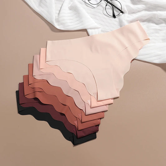 Hot Sale Nieuw Design Laser Cut Dames Lage Taille Naadloos Slipje Vrouwen Comfortabel Ice Silk Onzichtbaar Naadloos Ondergoed