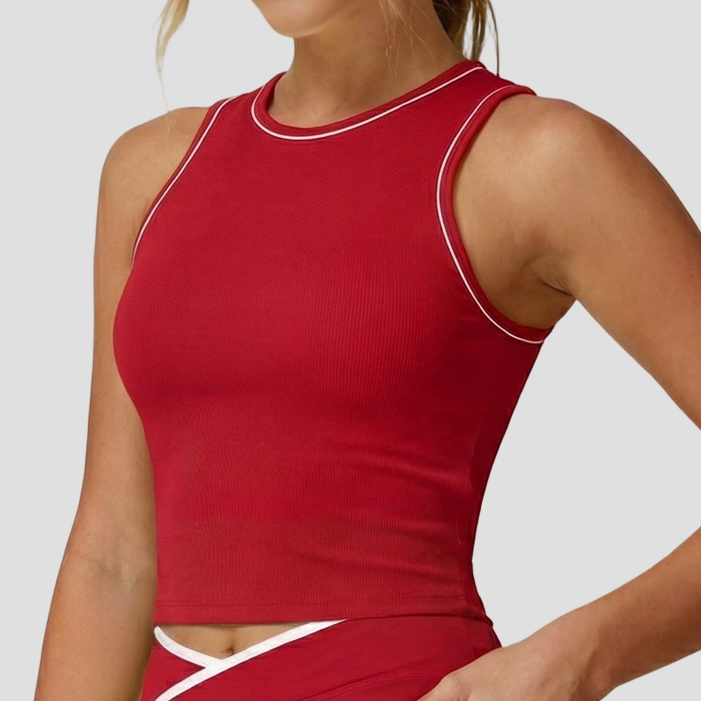 Yogaleven Crop Tank Top – Afneembare Pads