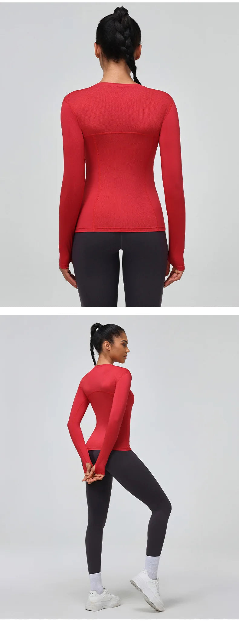 Yogaleven Mesh Shirt – Lange Mouw Sneldrogend
