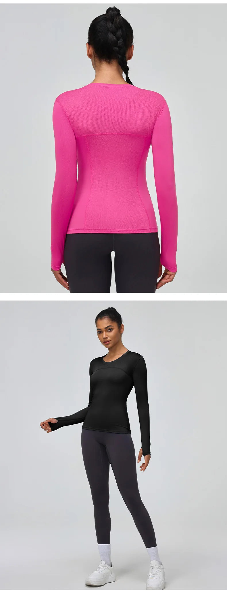 Yogaleven Mesh Shirt – Lange Mouw Sneldrogend