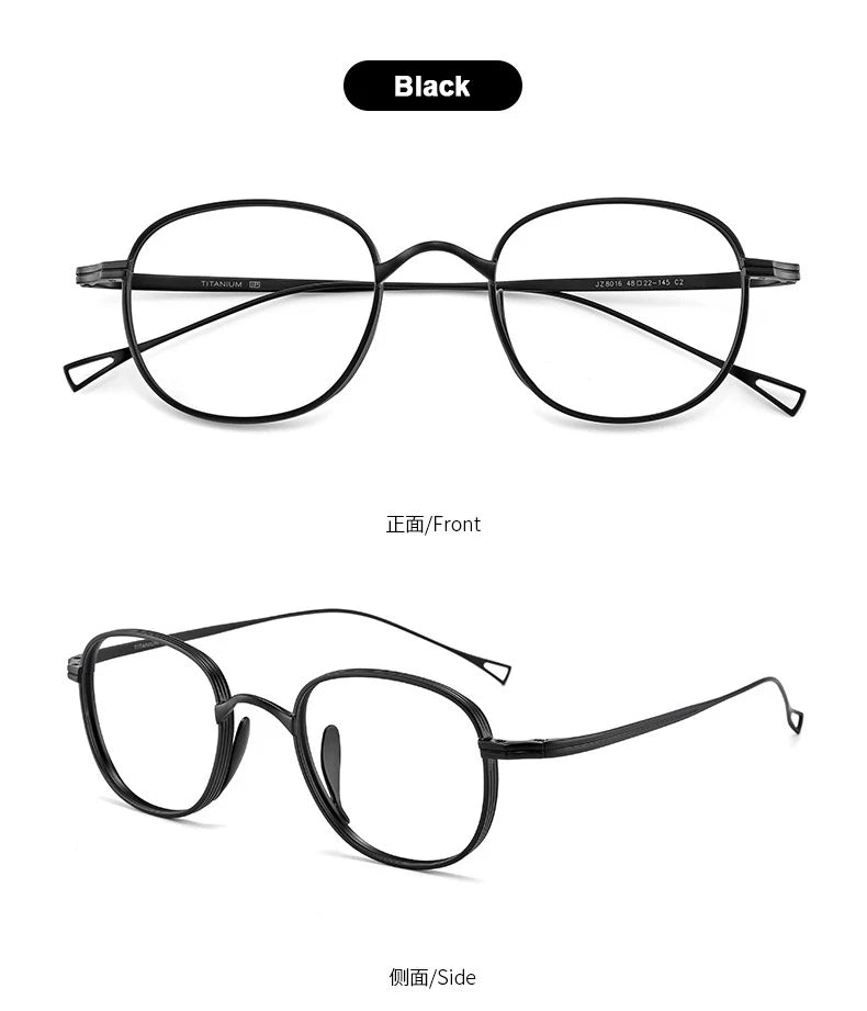 Japanse Titanium Bril – Retro Rechthoekig Montuur Unisex