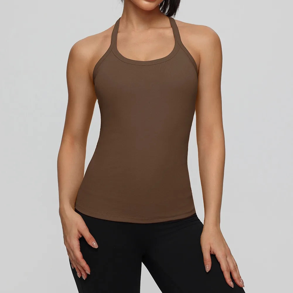 Yogaleven Sport Vest – Ingebouwde BH Mouwloos