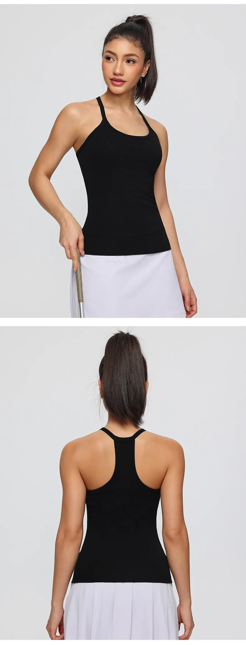 Yogaleven Sport Vest – Ingebouwde BH Mouwloos