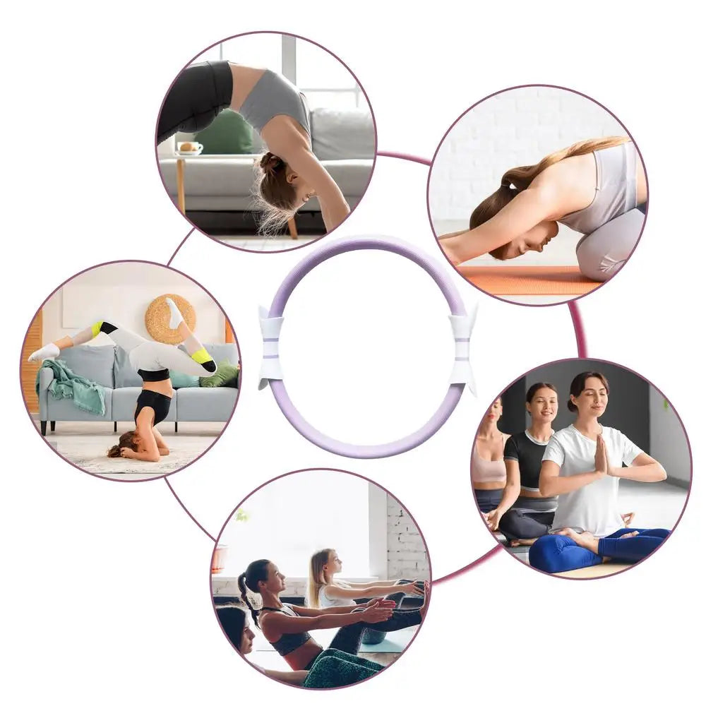 Pilates Ring 38cm - Weerstandsring met Dubbele Grip Antislip