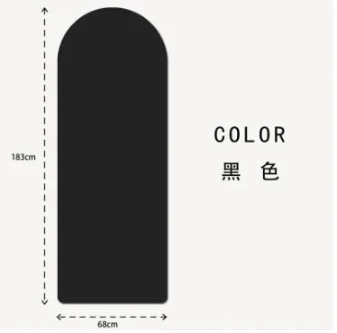 Yogamat Natuurlijk Rubber - Ovaal Gebogen 183x68cm 5mm Dik